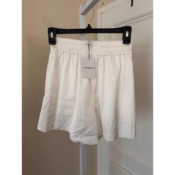 NEW Generation Love Amy Satin Shorts Pearl White size XS - Picture 4 of 6